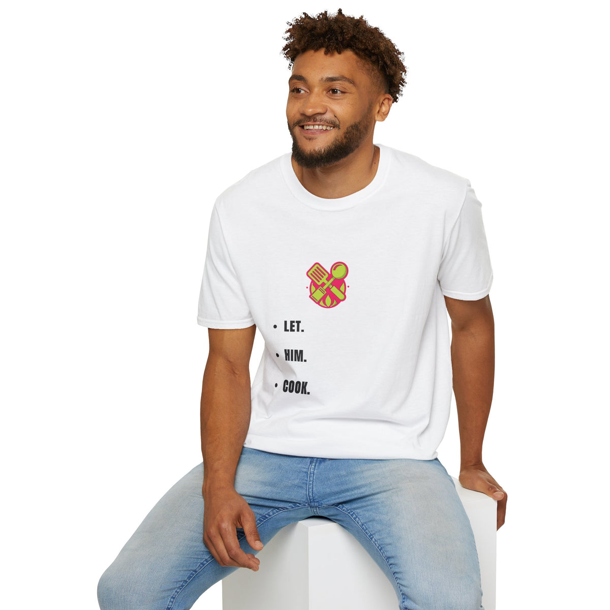 T-Shirt — LET. HUM. COOK. Minimalist Cooking Heart Graphic - Trending Now - September 2026
