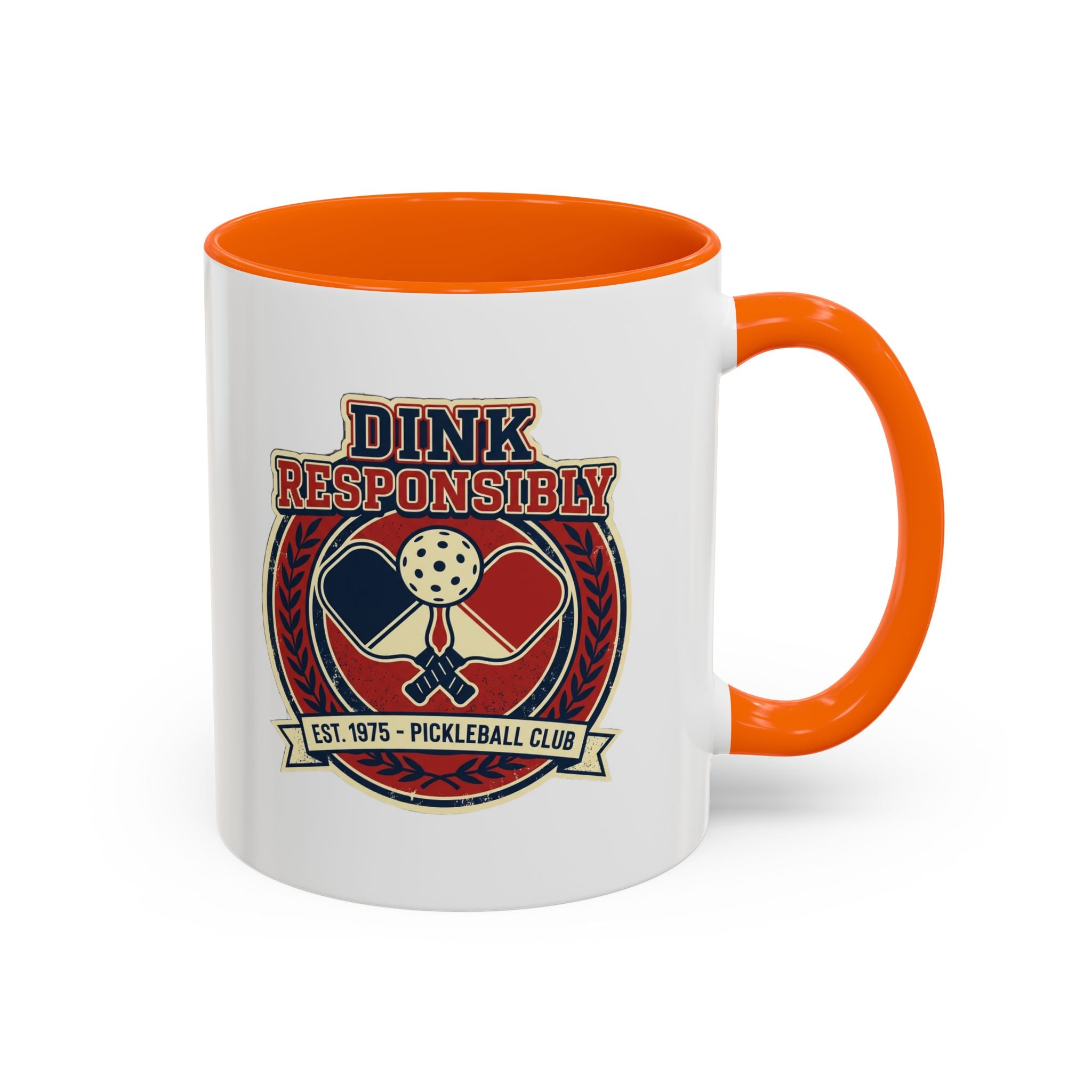 Funny Pickleball Coffee Mug - "Dink Responsibly" Accent Mug