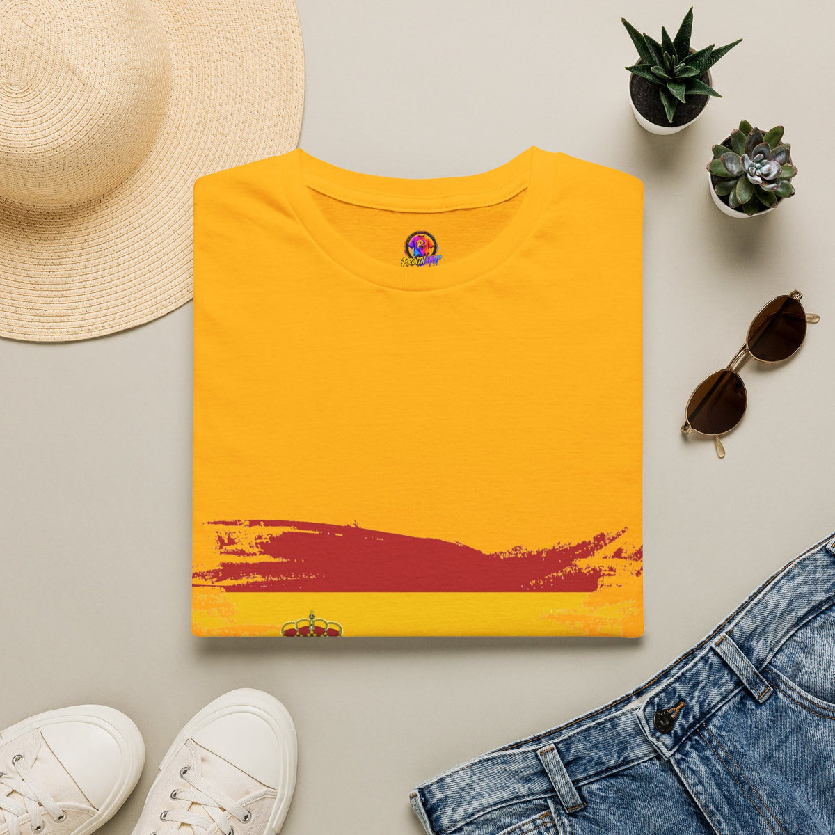 Spain Flag T-Shirt — Distressed Spanish Flag Graphic Tee