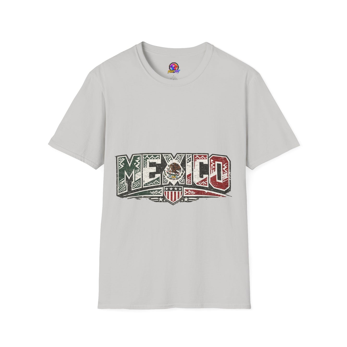 Mexico Pride Graphic T-Shirt — Retro Mexican Flag Design