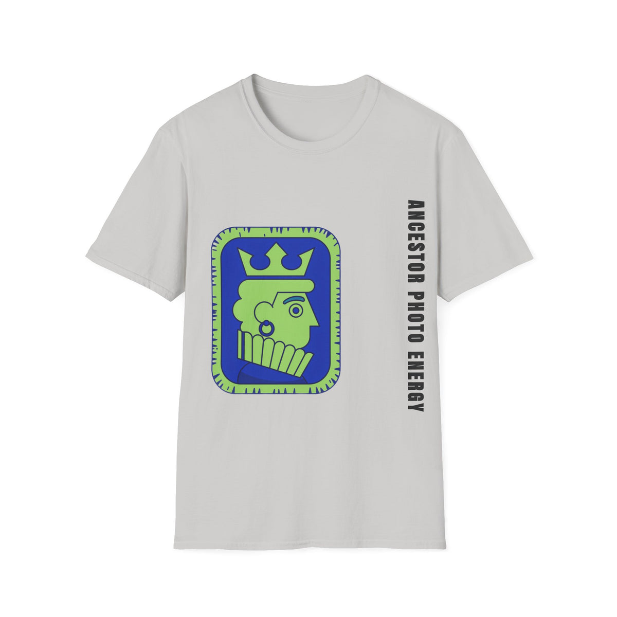 King Checkerboard Graphic T‑Shirt — Bold Green & Blue Chess King Design - Trending Now - September 2026