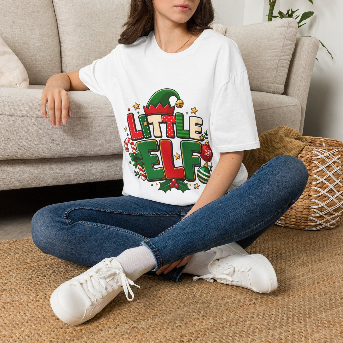Little Elf Christmas T-Shirt — Cute Holiday Kids/Family Elf Tee