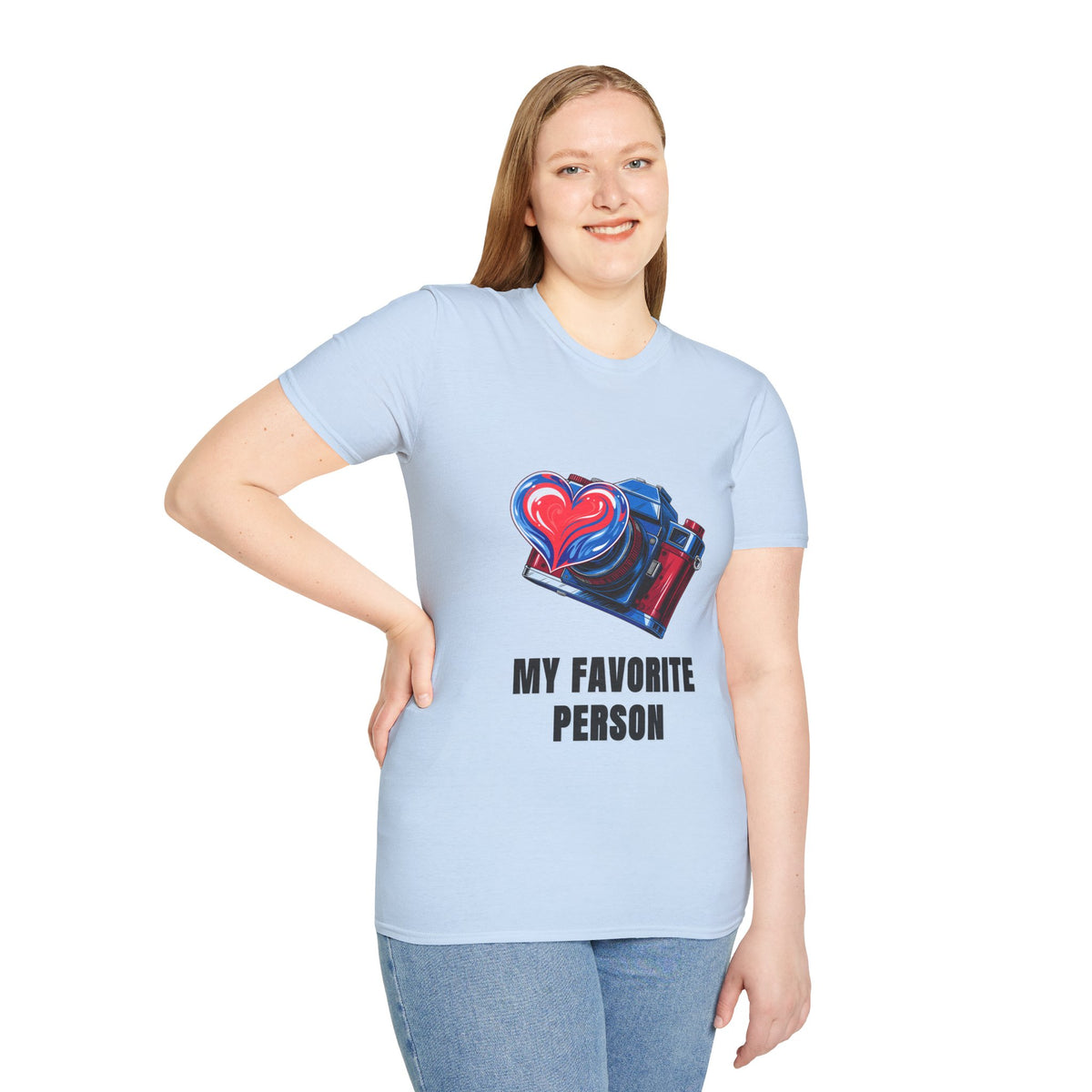 My Favorite Person Camera Heart T-Shirt — Photography Lover Graphic Tee - Trending Now - August 2026
