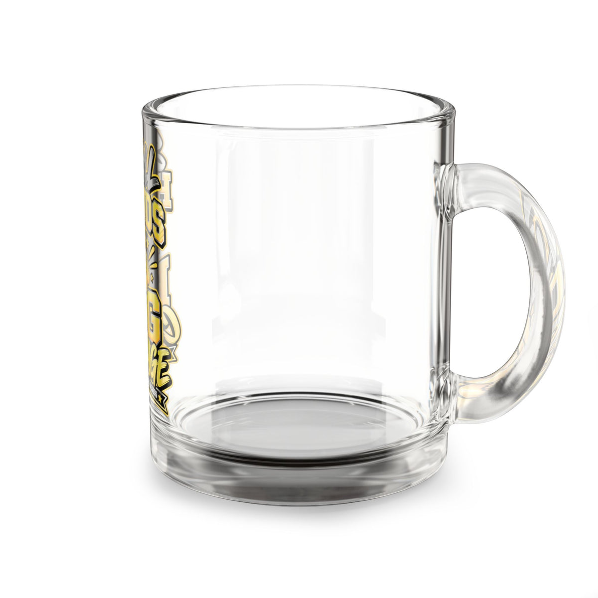 Glass Mug — "Small Hands Big Courage" Childhood Cancer Awareness 10oz