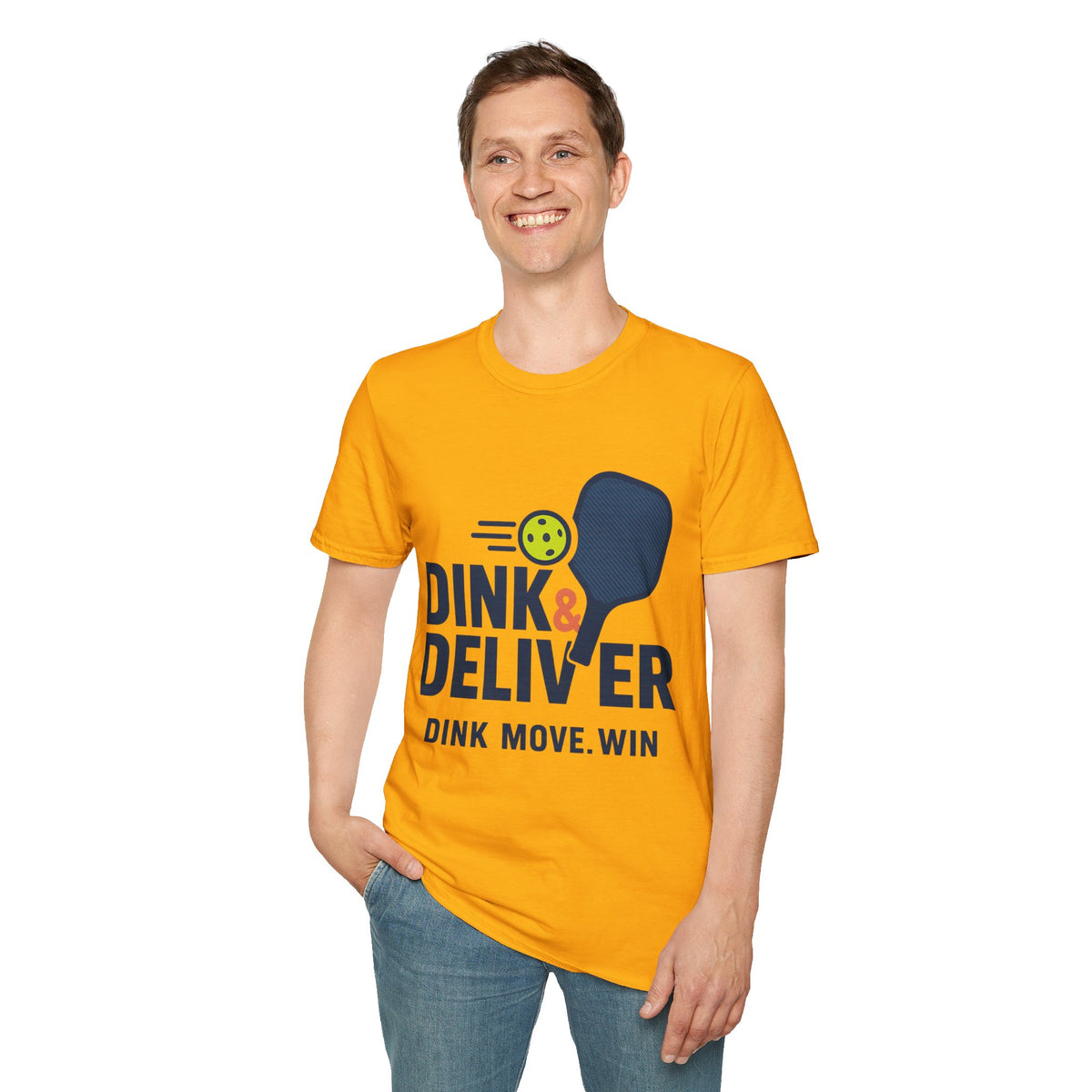 Pickleball Player T‑Shirt — 'Dink. Drive. Deliver.' Graphic Tee for Pickleball Fans - Trending Now - August 2026
