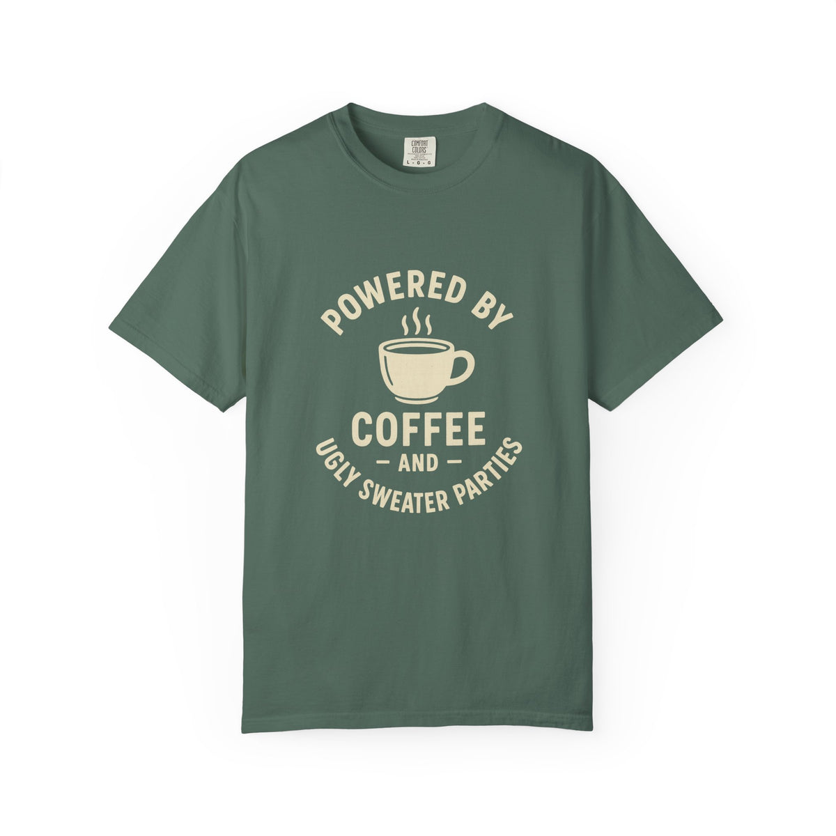Powered by Coffee T-Shirt — Funny Coffee Lover Tee - Trending Now - October 2026