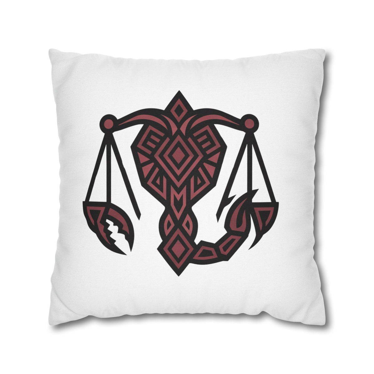 Scorpio Zodiac Scales Decorative Pillowcase — Tribal Scorpio-Style Design