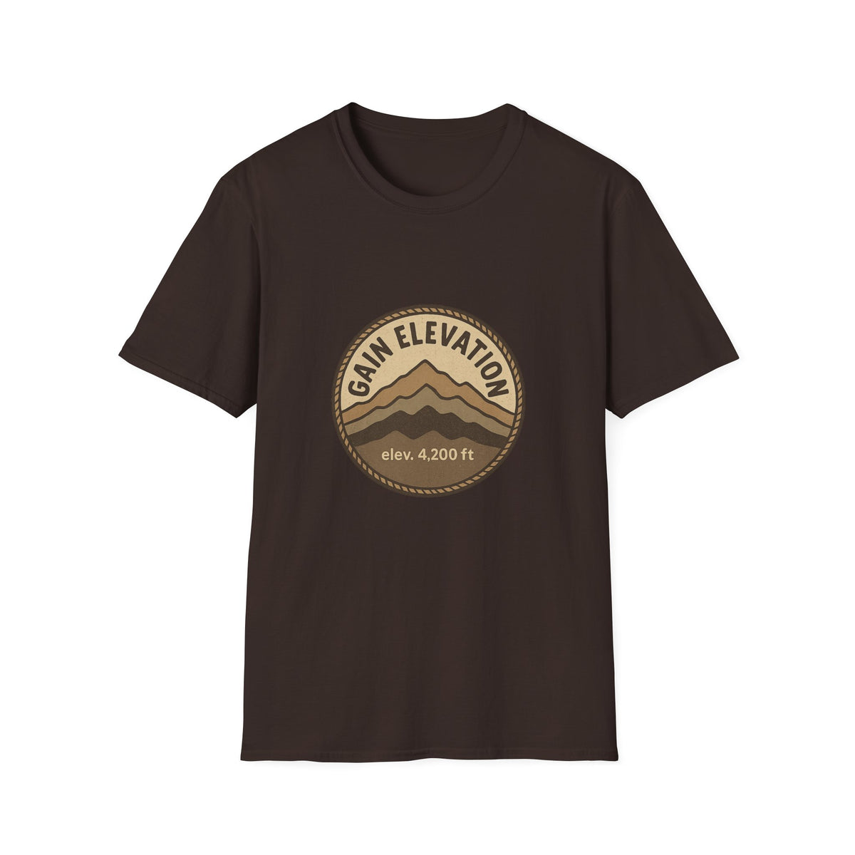 Mountain Elevation Badge T‑Shirt — Vintage Outdoor Adventure Tee - Trending Now - August 2026