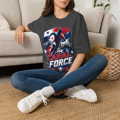 Canal Force Soccer T-Shirt - Patriotic Player Graphic Tee - Panama Shirt