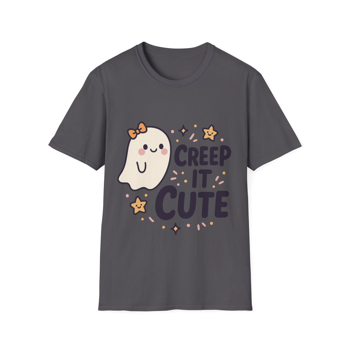 "Creep It Cute" Funny Ghost Tee | Pastel Spooky Season Halloween T-Shirt - Trending Now - September 2026