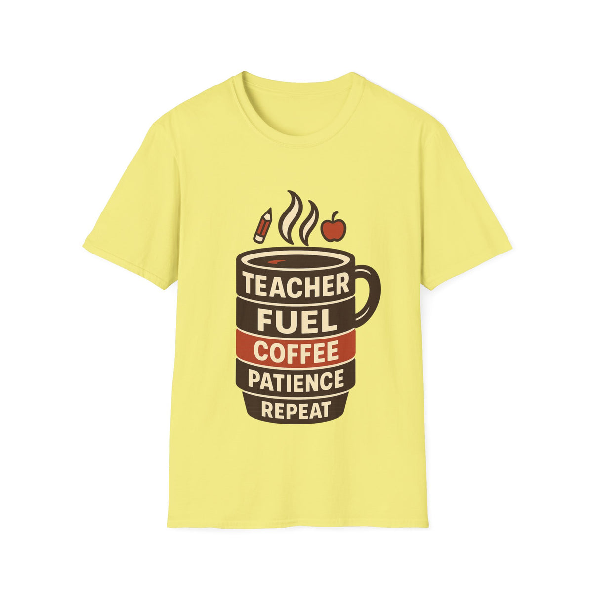 Teacher Fuel Coffee T-Shirt — 'Teacher Fuel: Coffee, Patience, Repeat' Shirt - Trending Now - August 2026
