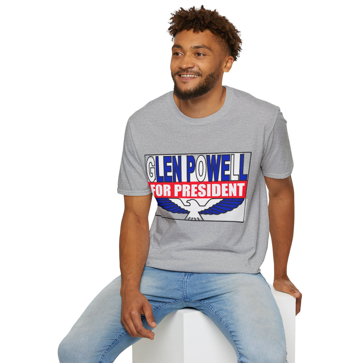 T-Shirt — Glen Powell For President Graphic Tee - Trending Now - August 2026