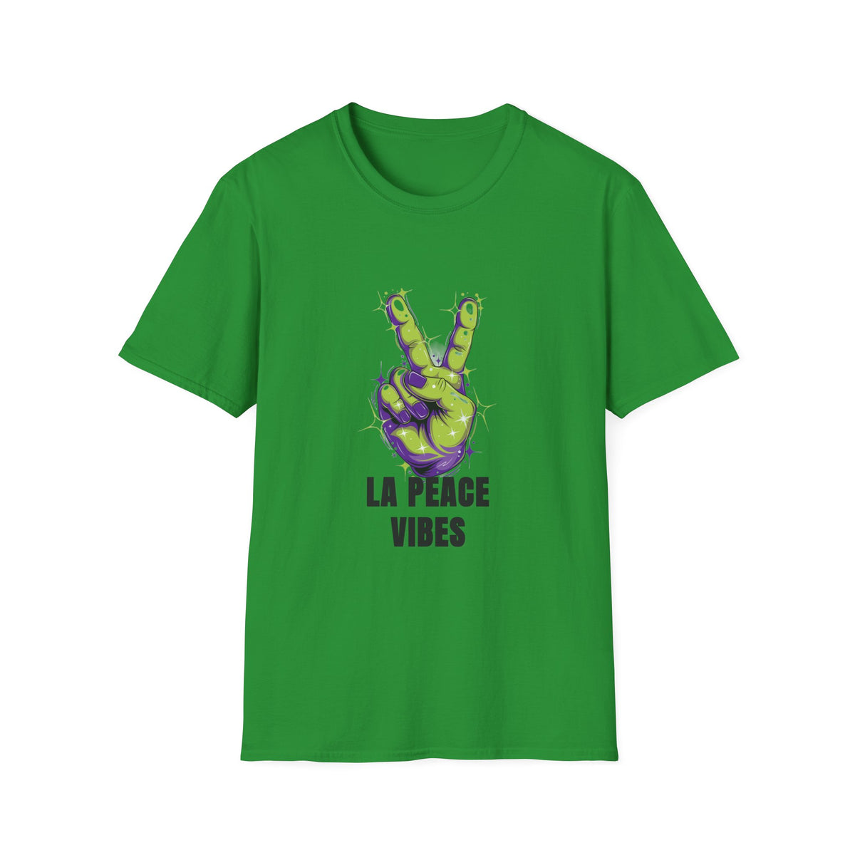 Peace Vibes T-Shirt — Green Alien Peace Sign Tee (La Peace Vibes) - Trending Now - August 2026
