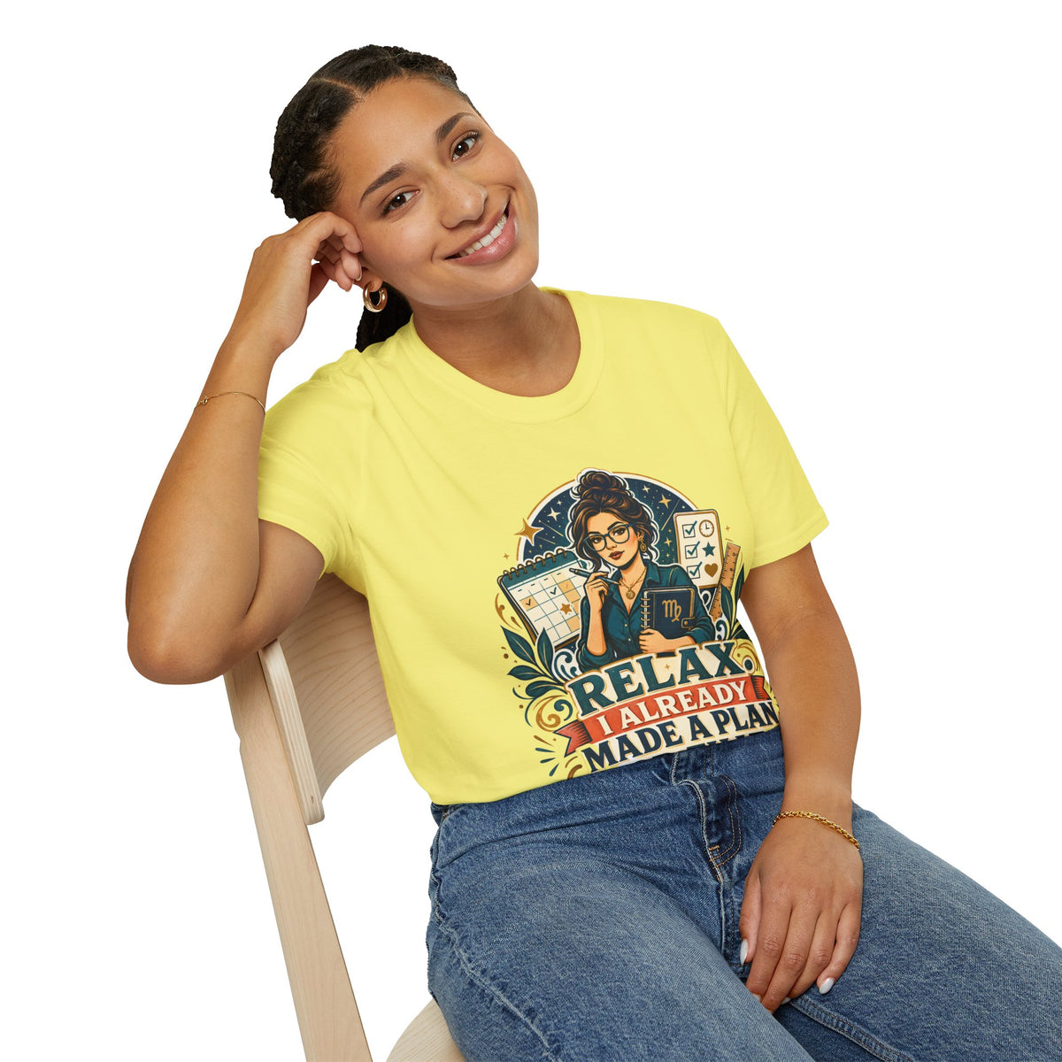 Virgo Planner T-Shirt — “Relax I Already Made A Plan For That” Astrological Tee