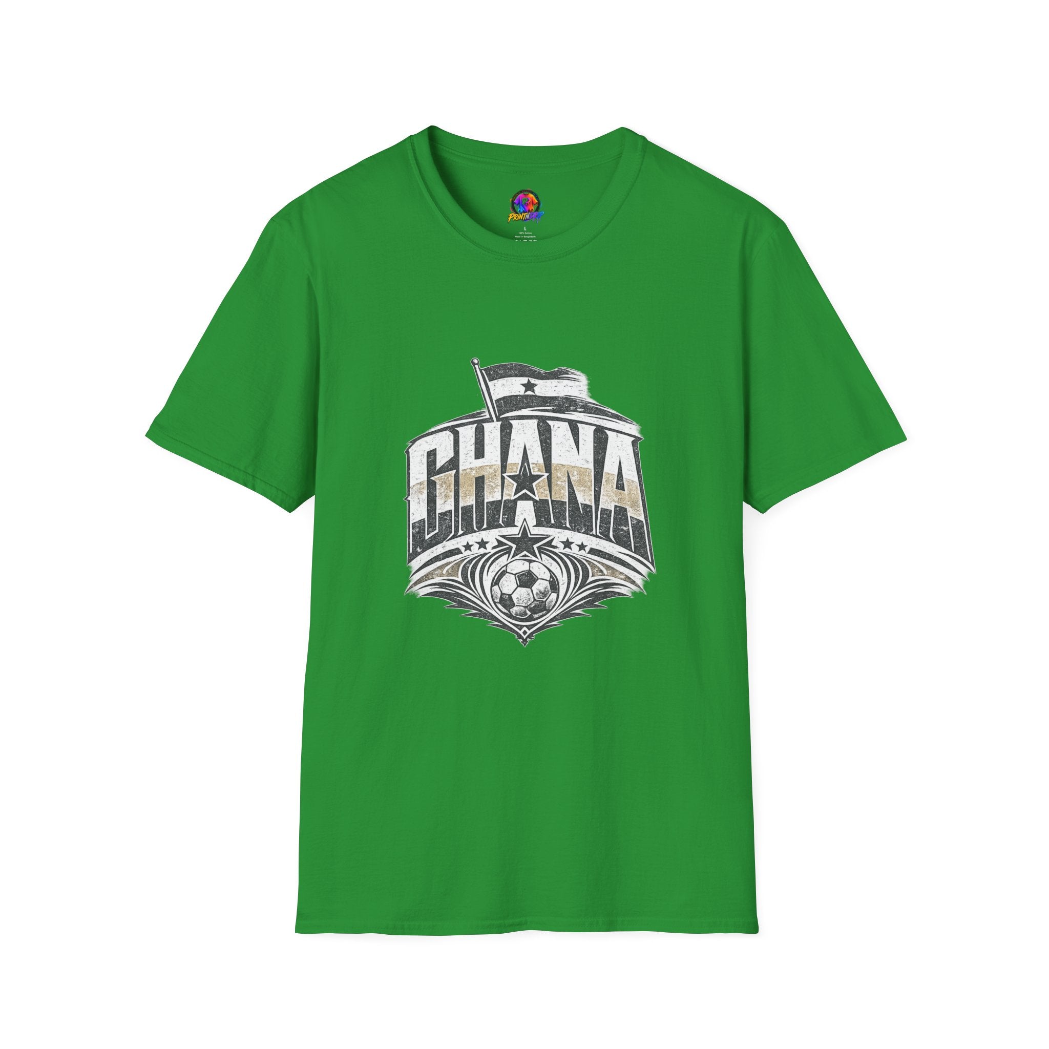 Ghana Vintage Flag T-Shirt — Retro Ghana Pride Graphic Tee