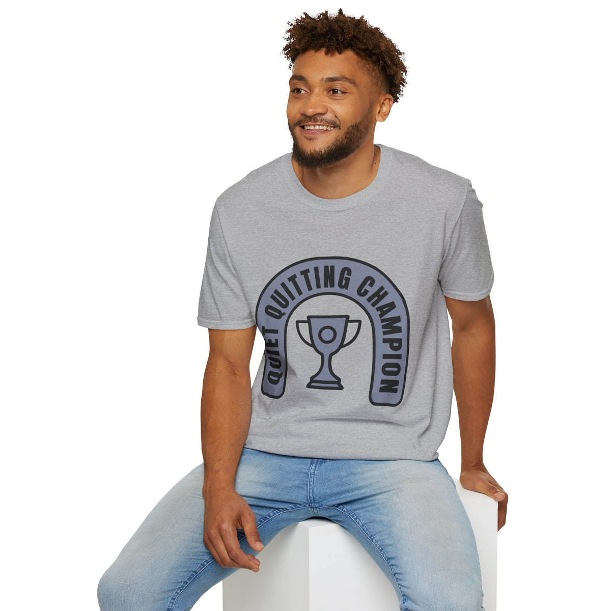 Quiet Quitting Champion T-Shirt — Funny Workplace Trophy Tee - Trending Now - August 2026