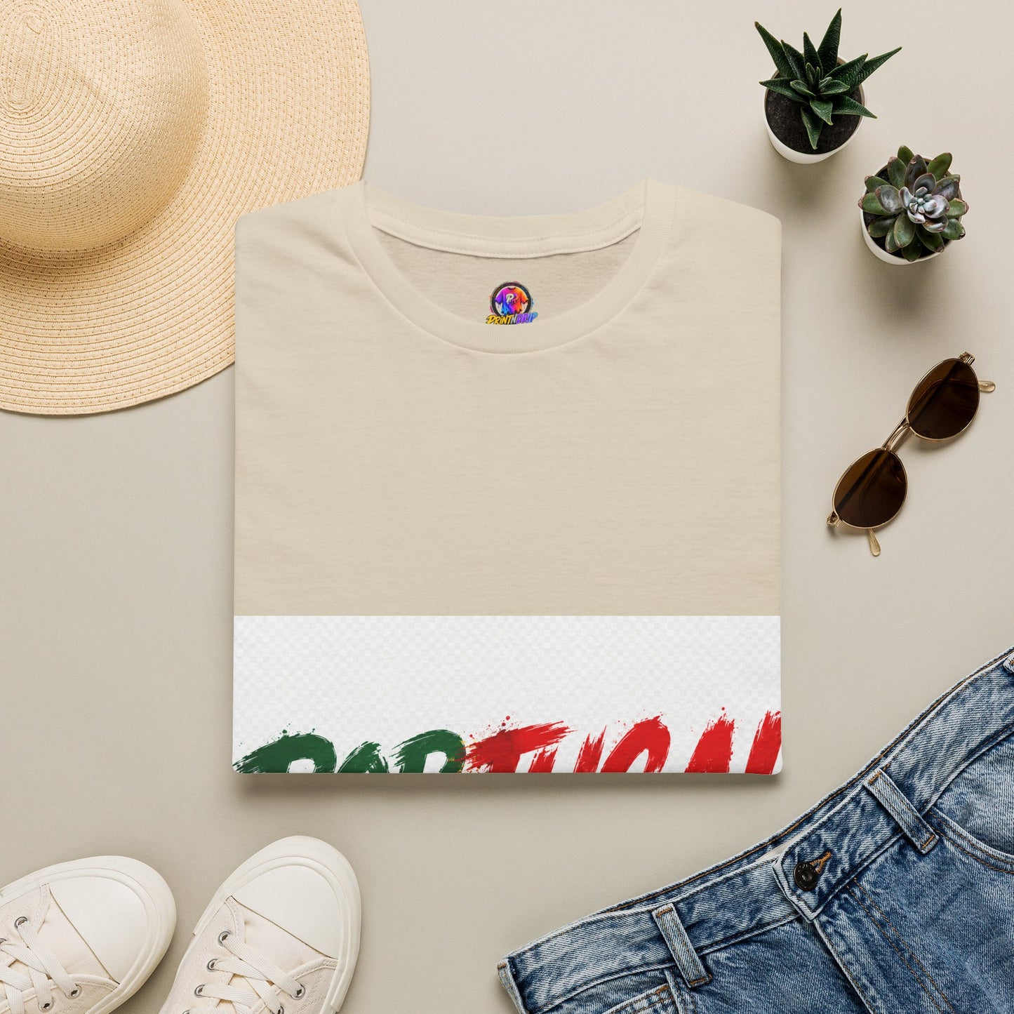 Portugal Flag Script T-Shirt — Portuguese Pride Tee