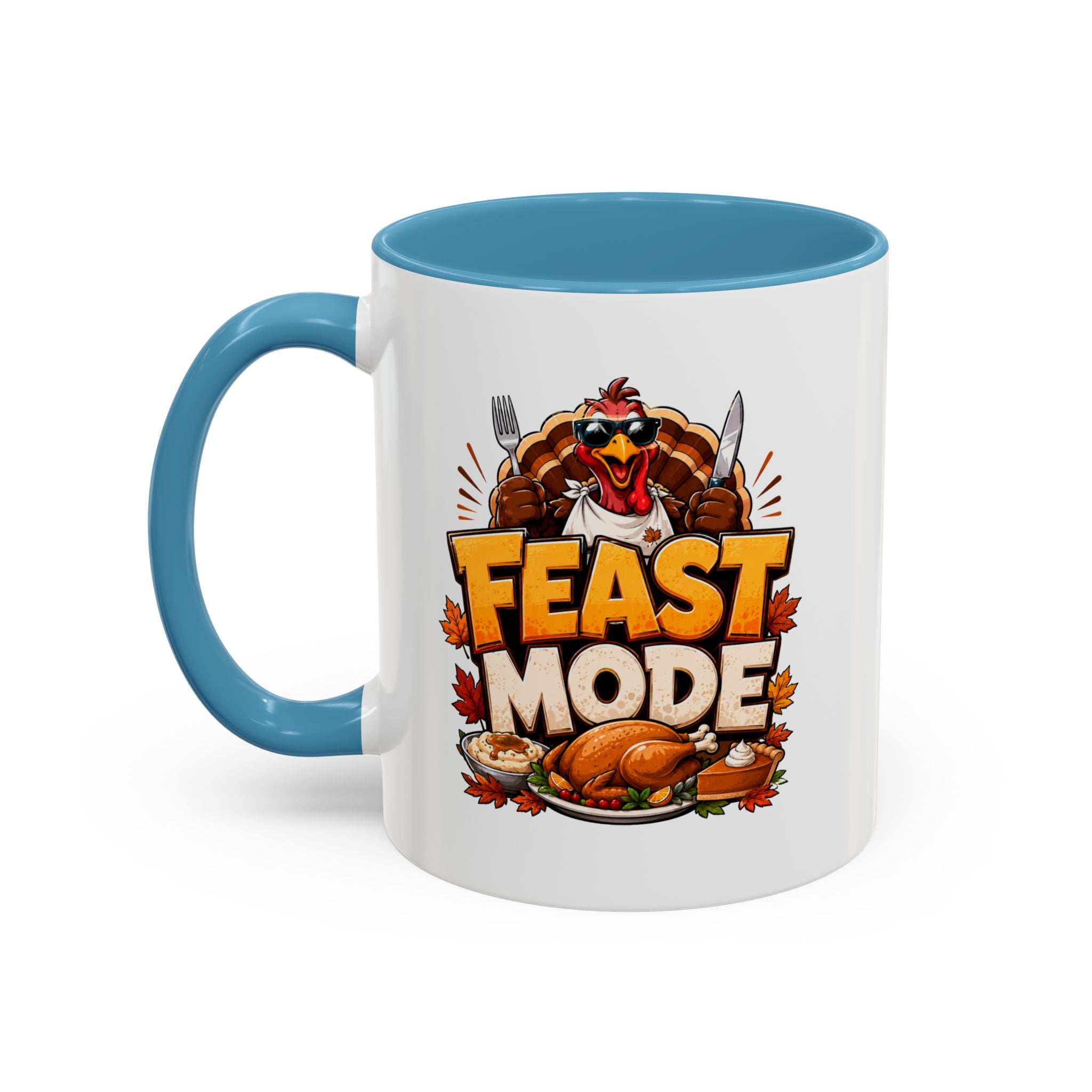 Thanksgiving Mug Feast Mode Coffee Mug — Thanksgiving Turkey Holiday Mug