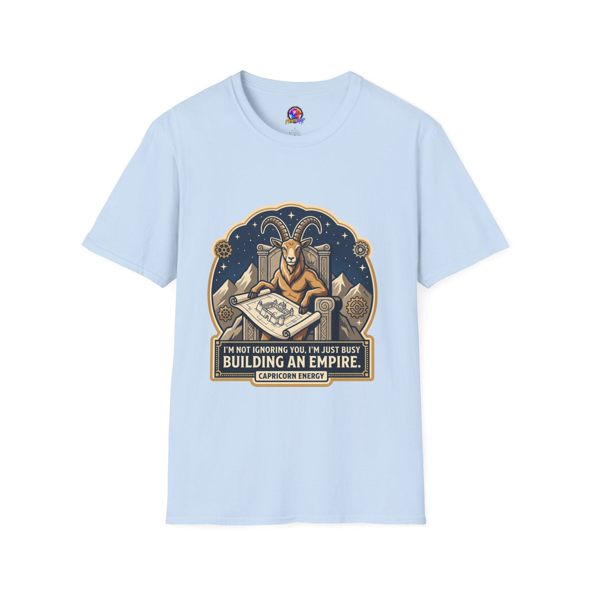 Capricorn Zodiac T-Shirt — "Building an Empire" Goat Horoscope Tee