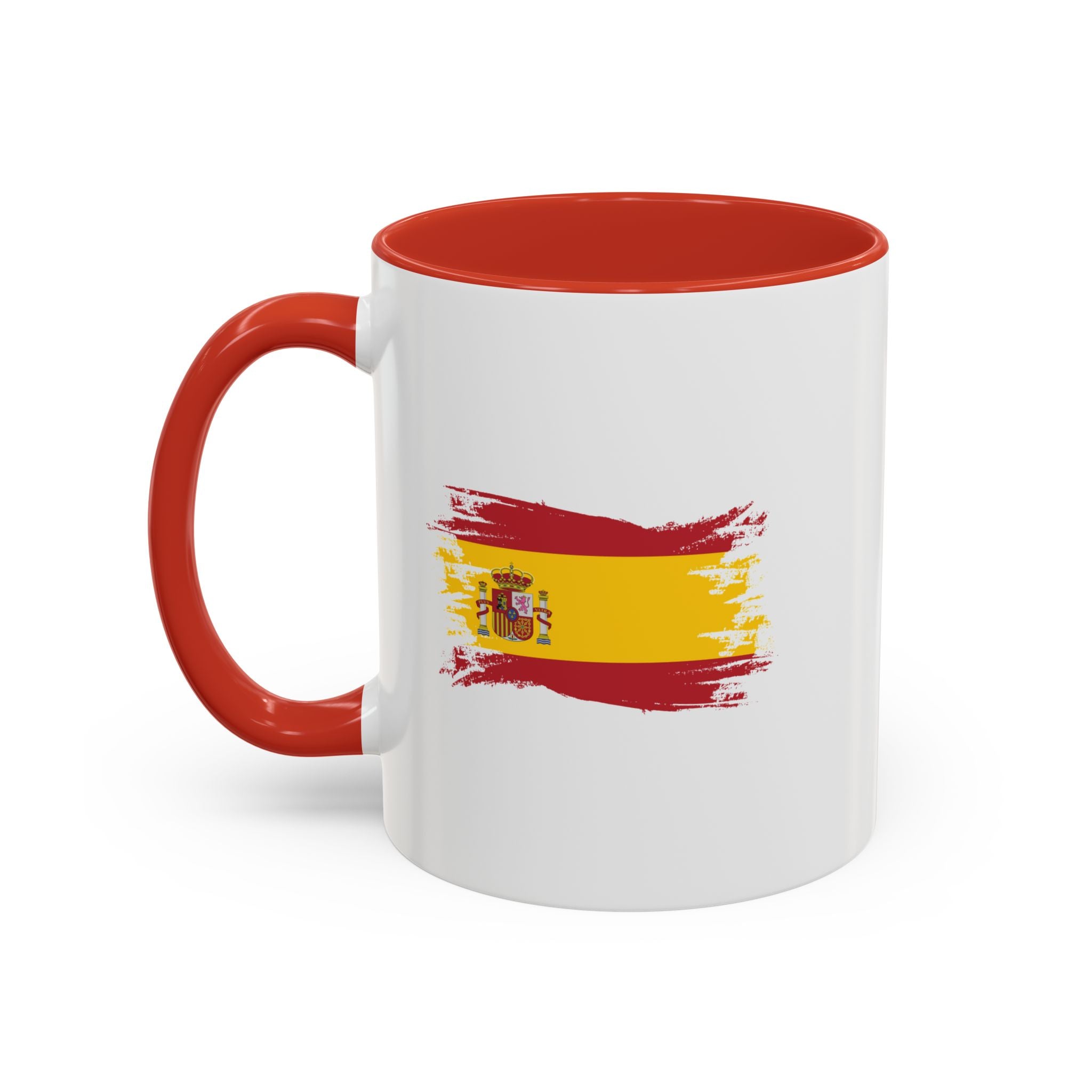 Spain Flag Coffee Mug — Spanish Brushstroke Accent Mug