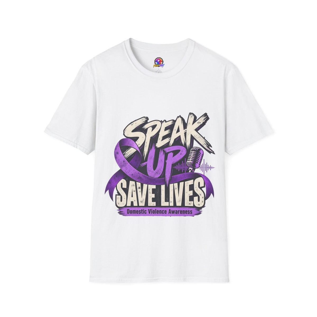 Speak Up Save Lives Domestic Violence Awareness T-Shirt