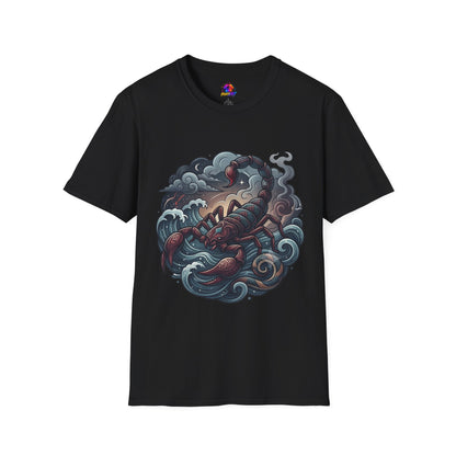 Scorpion Wave T-Shirt — Nautical Tattoo-Inspired Sea Scorpion Design