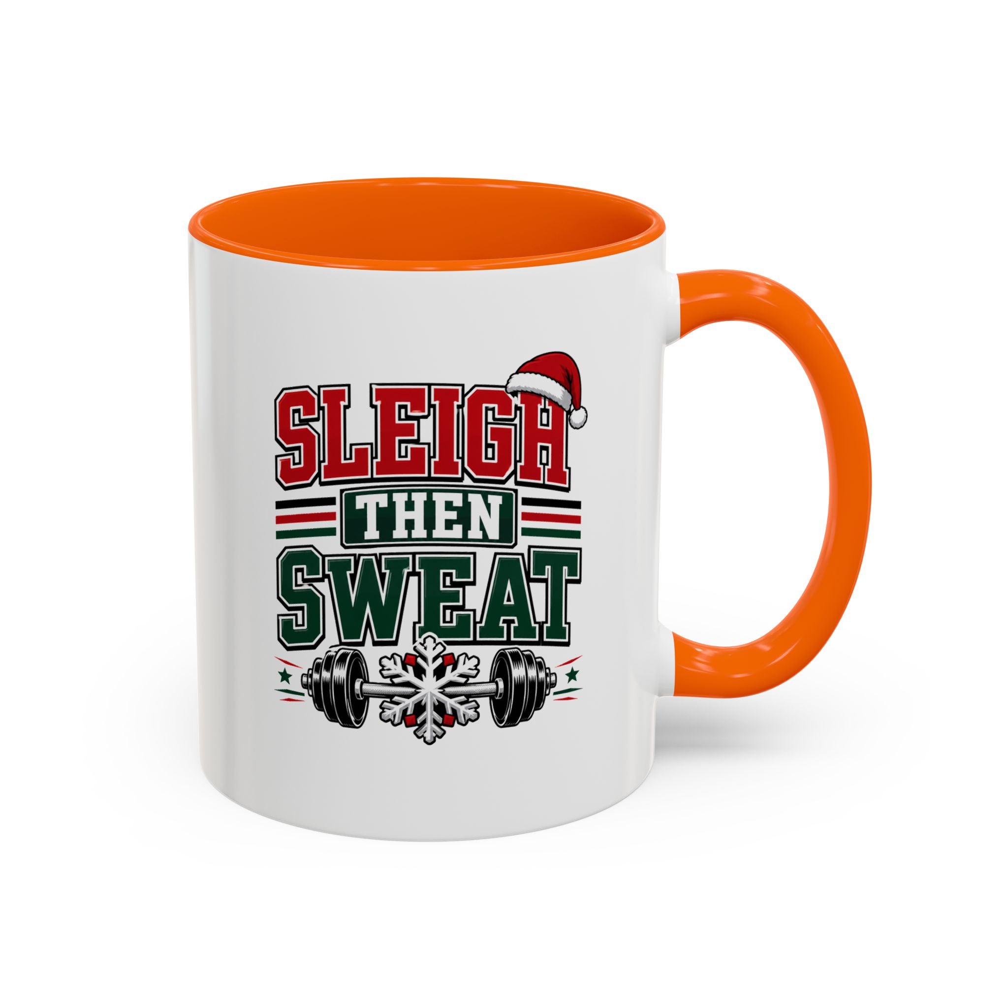 Modern Day Christmas Sleigh Then Sweat Coffee Mug