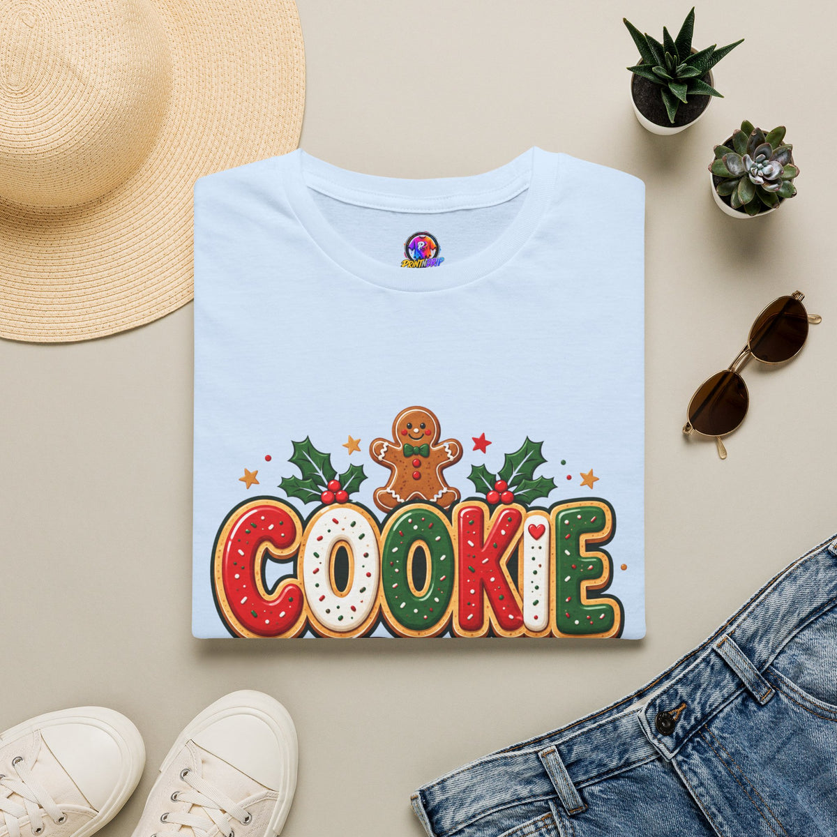 Cookie Crew T-Shirt — Christmas Gingerbread Holiday Tee