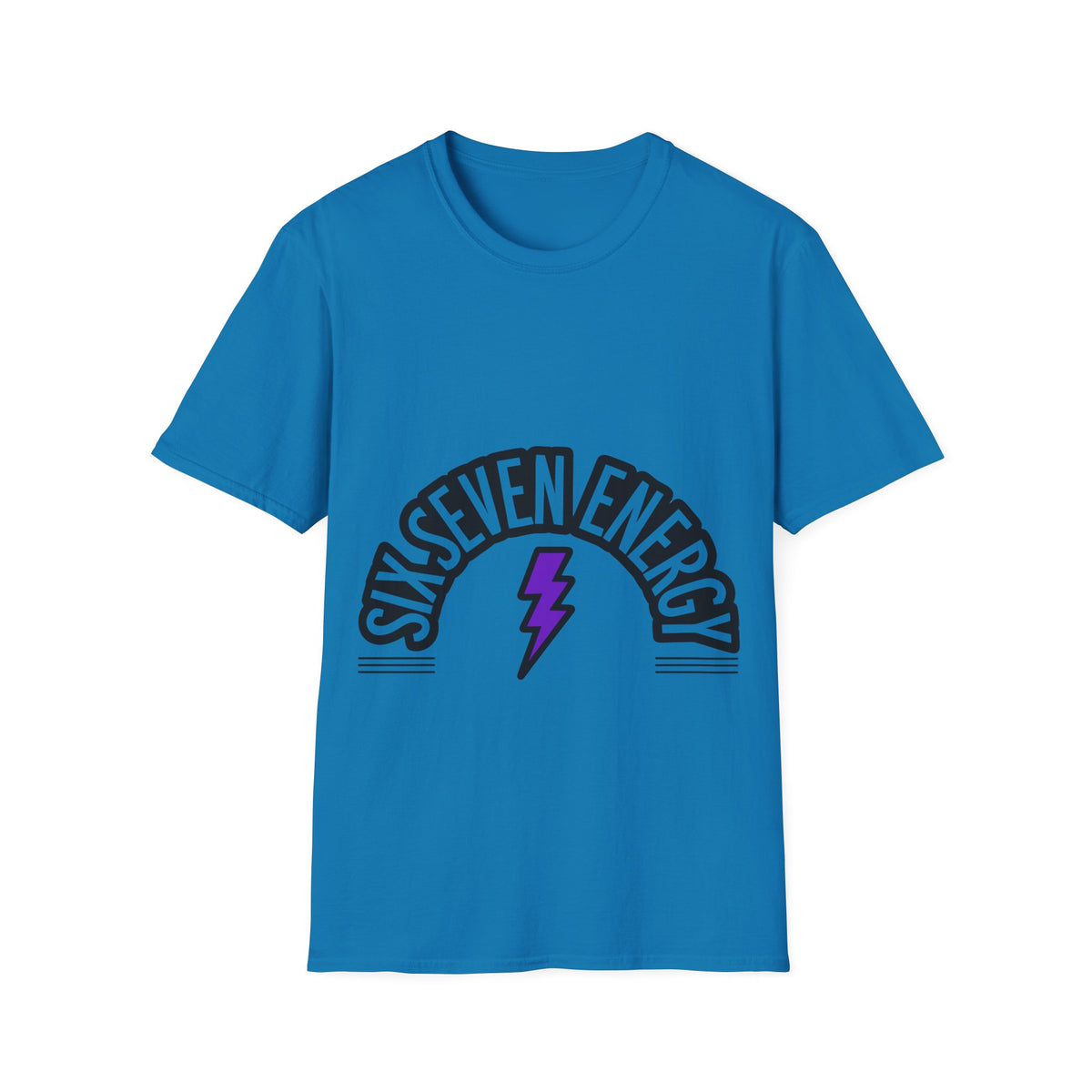 Six Seven Energy Retro Lightning Tee - Bold Slogan Punk Rock Graphic T-Shirt - Trending Now - September 2026