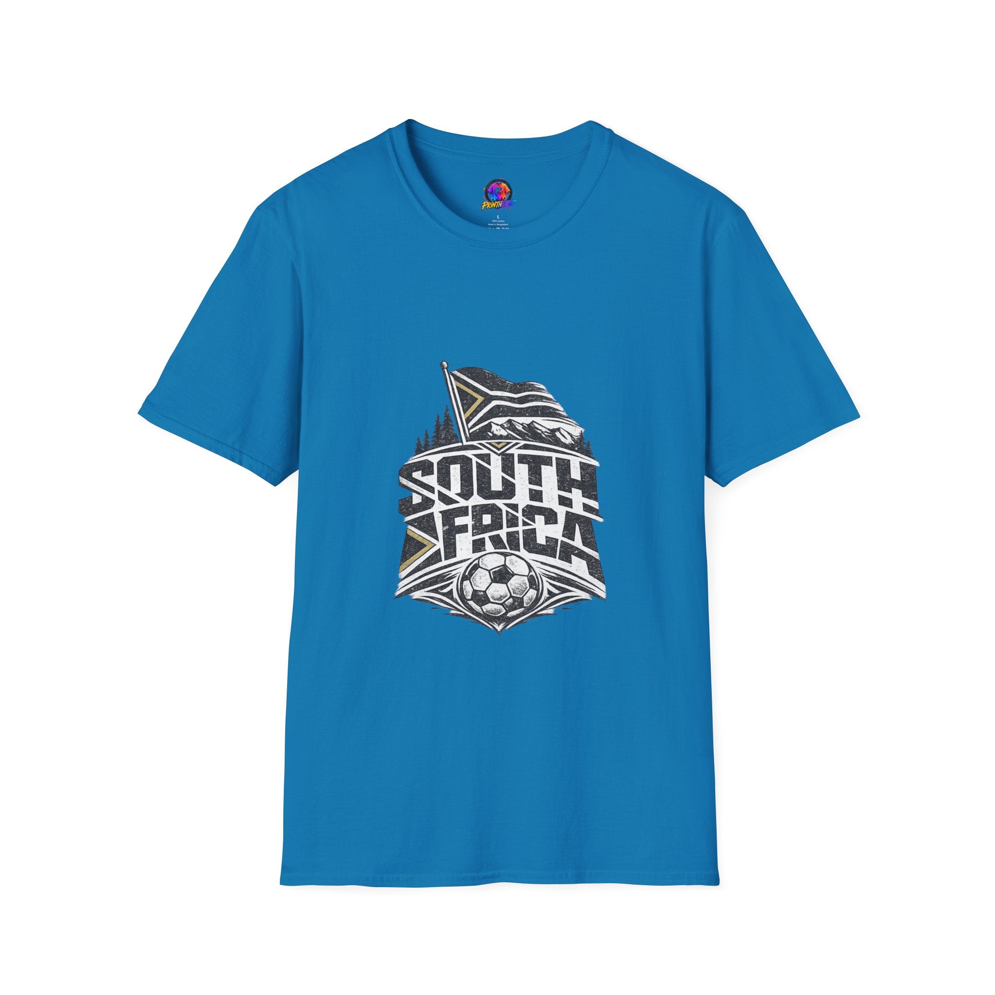 South Africa Flag & Soccer Crest T‑Shirt