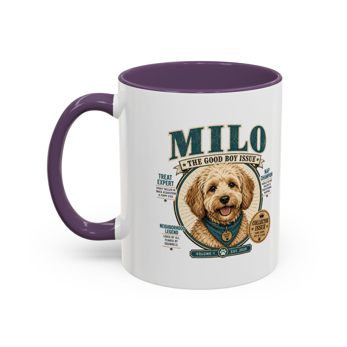 Milo Bailey Dog Dad Mom Milo Dog Mug — “The Good Boy Issue” Decorative Coffee Cup