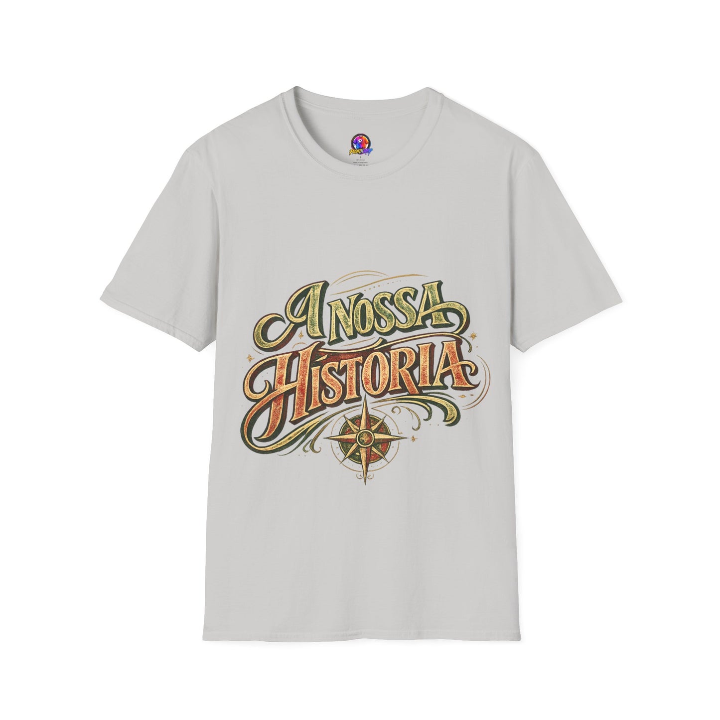 Portugal T-Shirt — "A Nossa História" Vintage Compass Graphic Tee