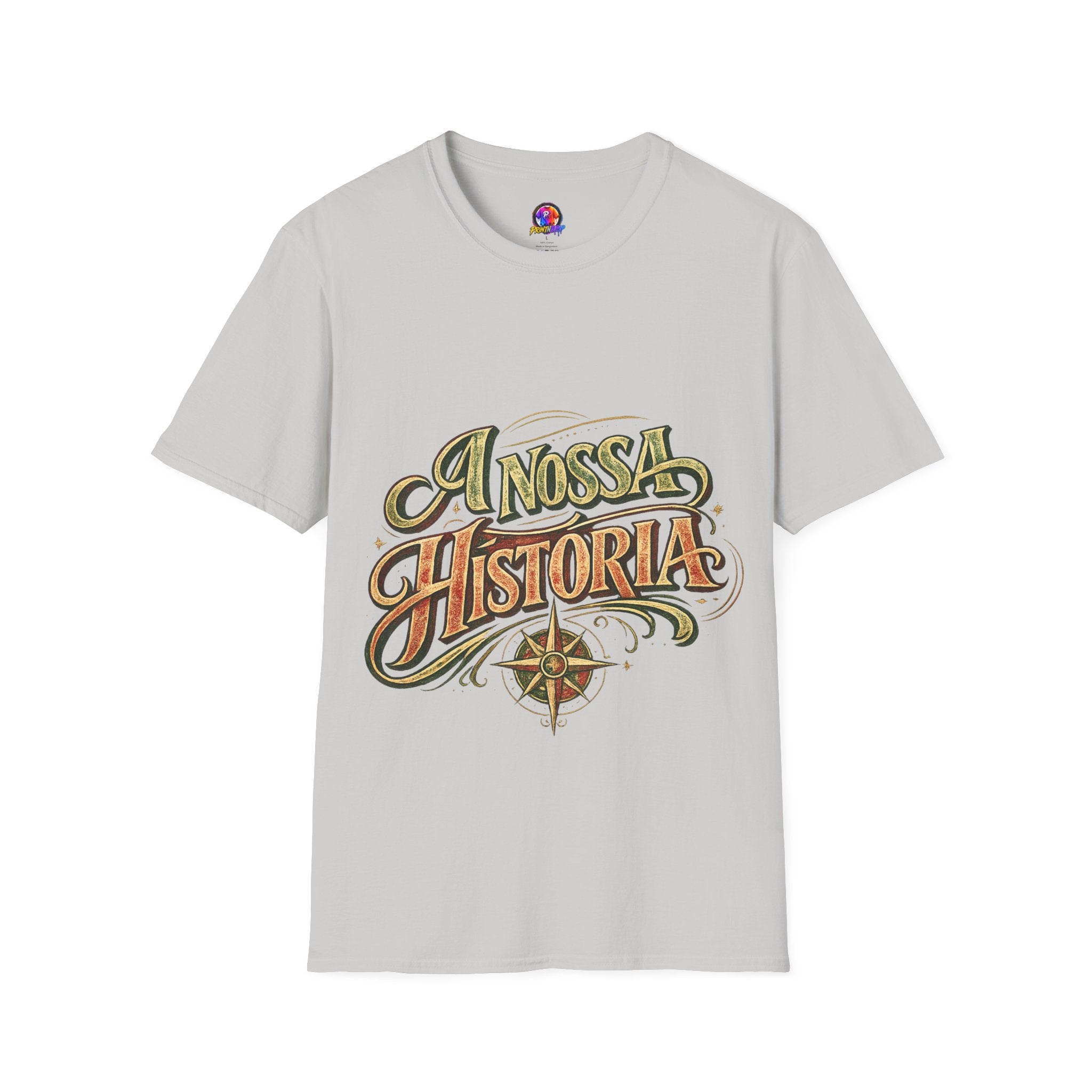 Portugal T-Shirt — "A Nossa História" Vintage Compass Graphic Tee