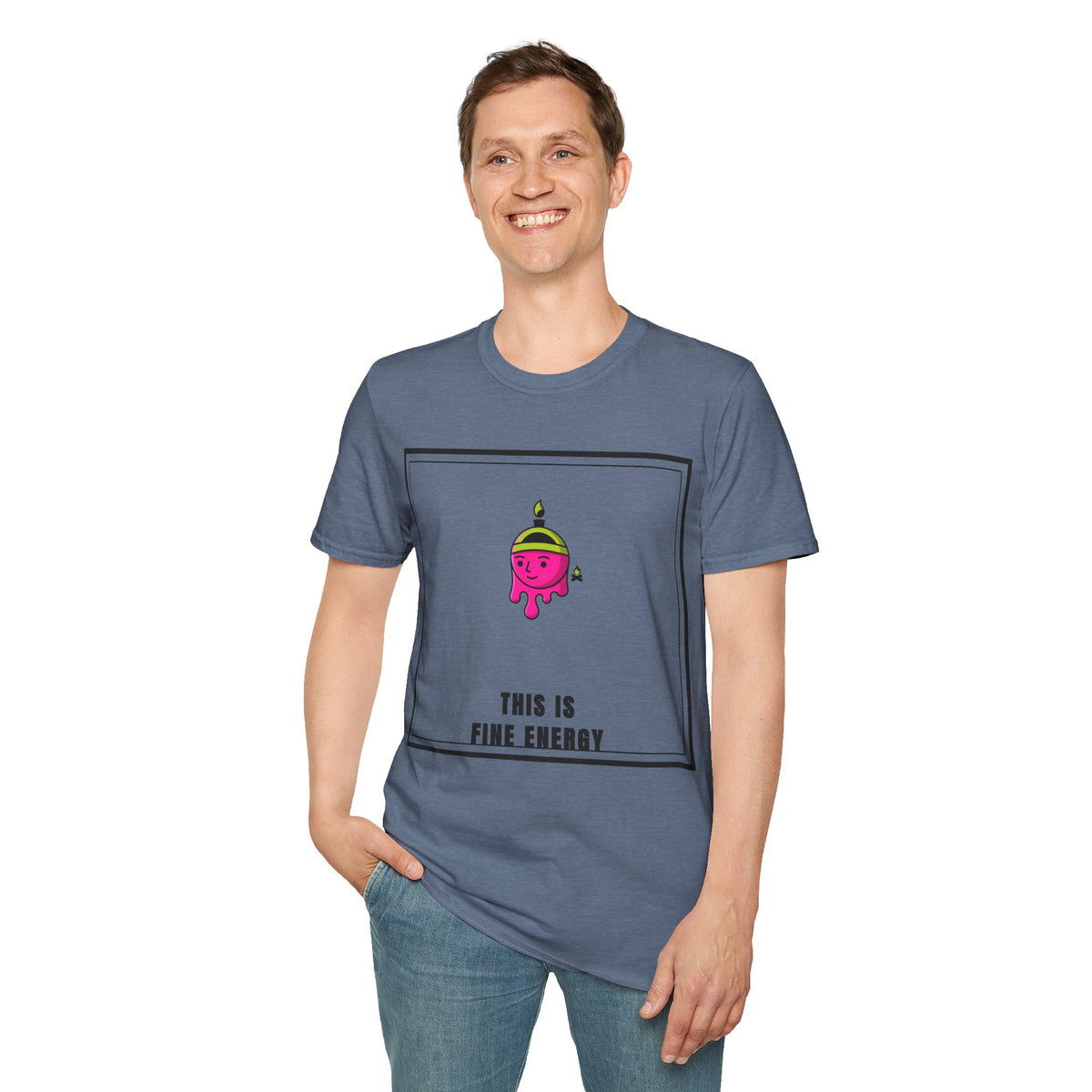 This Is Fine Energy T‑Shirt — Cute Pink Character Graphic Tee - Trending Now - September 2026