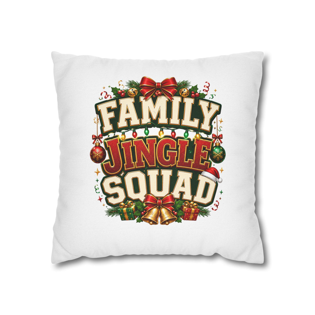 Christmas Pillowcase Family Jingle Squad Christmas Pillowcase