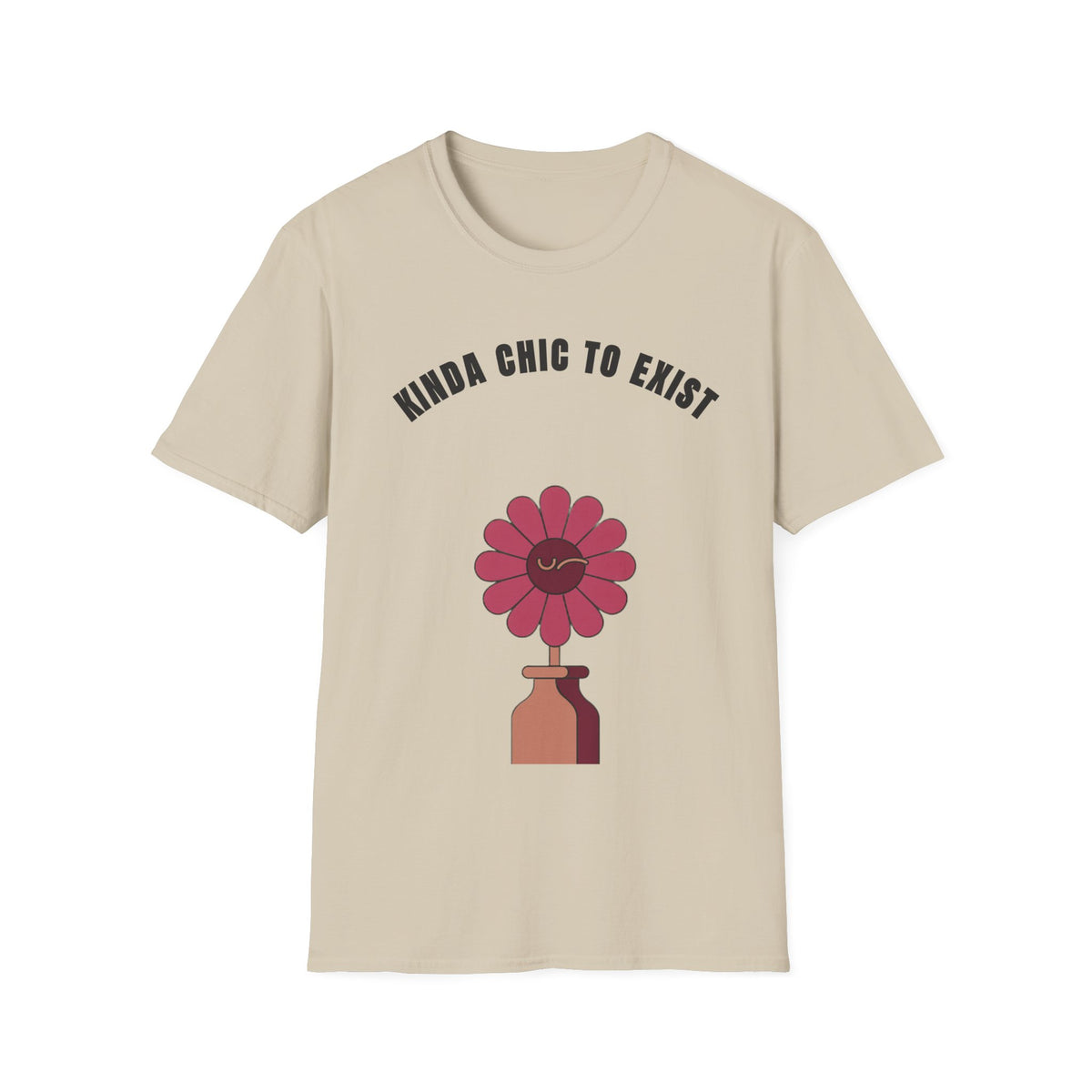 Chic to Exist T-Shirt — Floral Minimalist Graphic Tee for Stylish Everyday Wear - Trending Now - September 2026