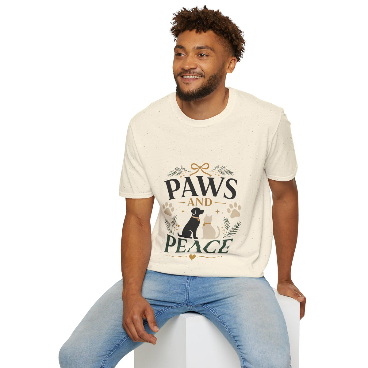 Paws and Peace T-Shirt — Cozy Pet Lover Tee