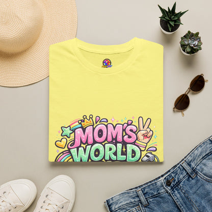 Girls Kids Mom's World Cup Era T‑Shirt — Playful Soccer Mom Tee
