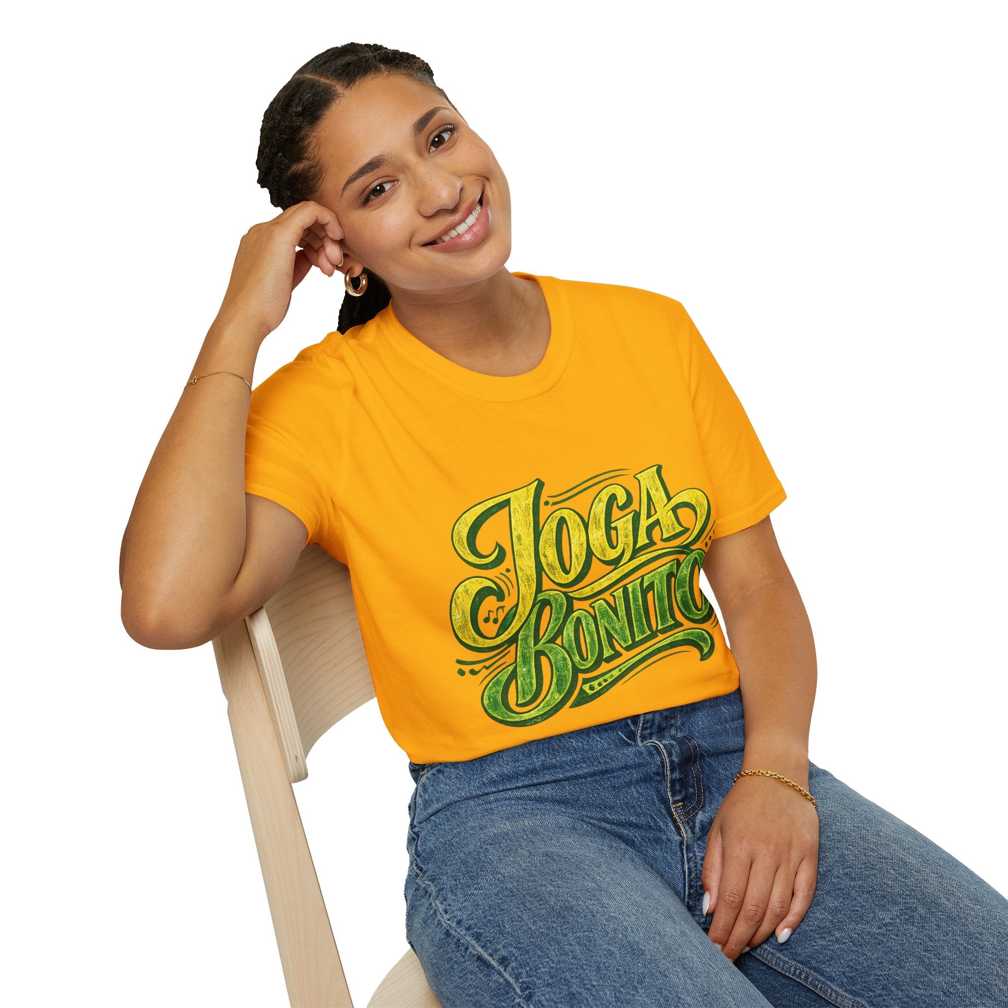 Brazil T-Shirt — 'Joga Bonito' Vintage Soccer Script Tee