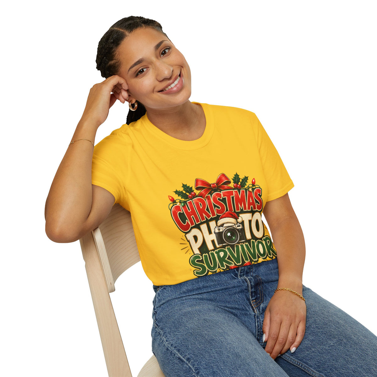 Christmas Photo Survivor T-Shirt — Funny Holiday Graphic Tee