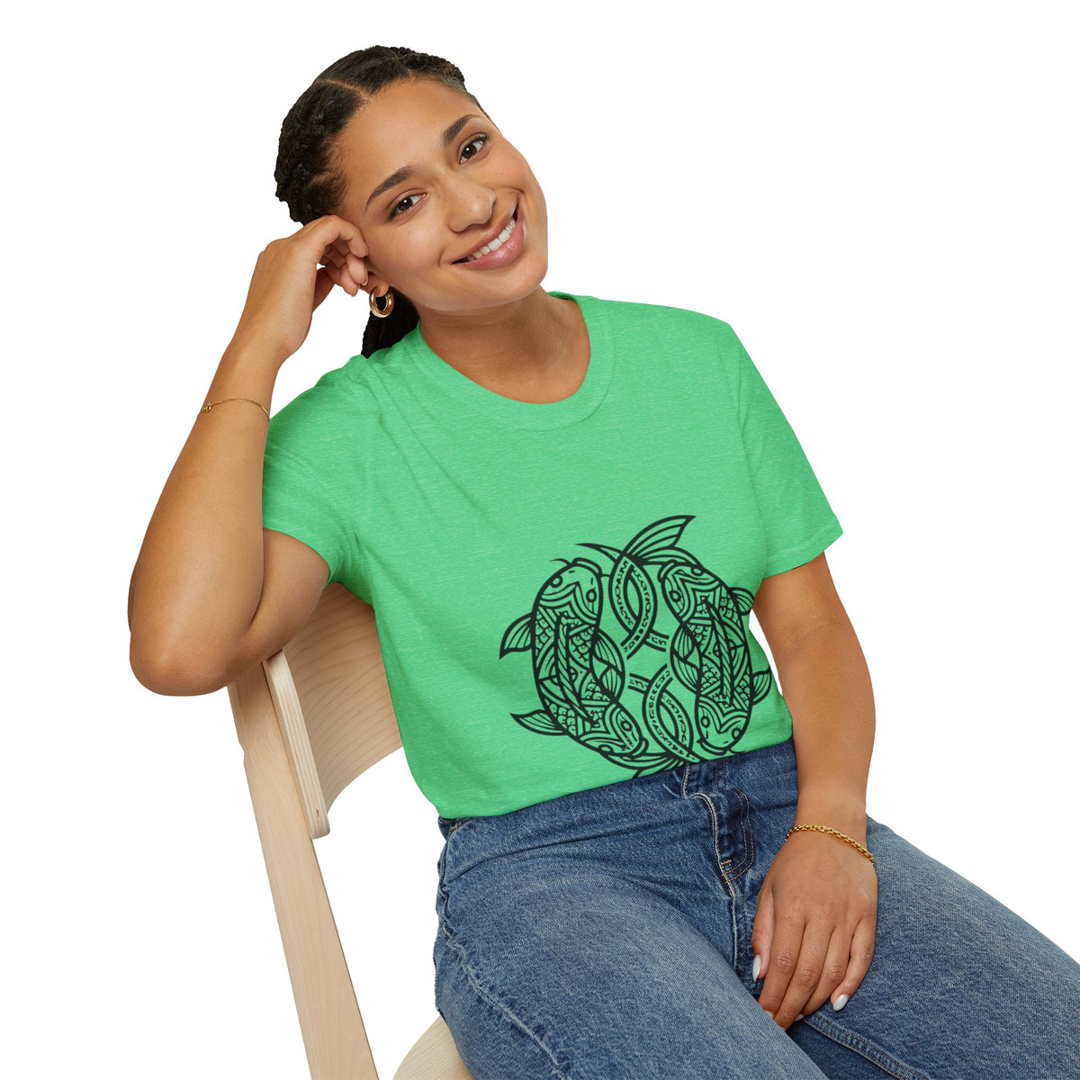 T-Shirt — Intricate Tribal Turtle Line Art Graphic Tee