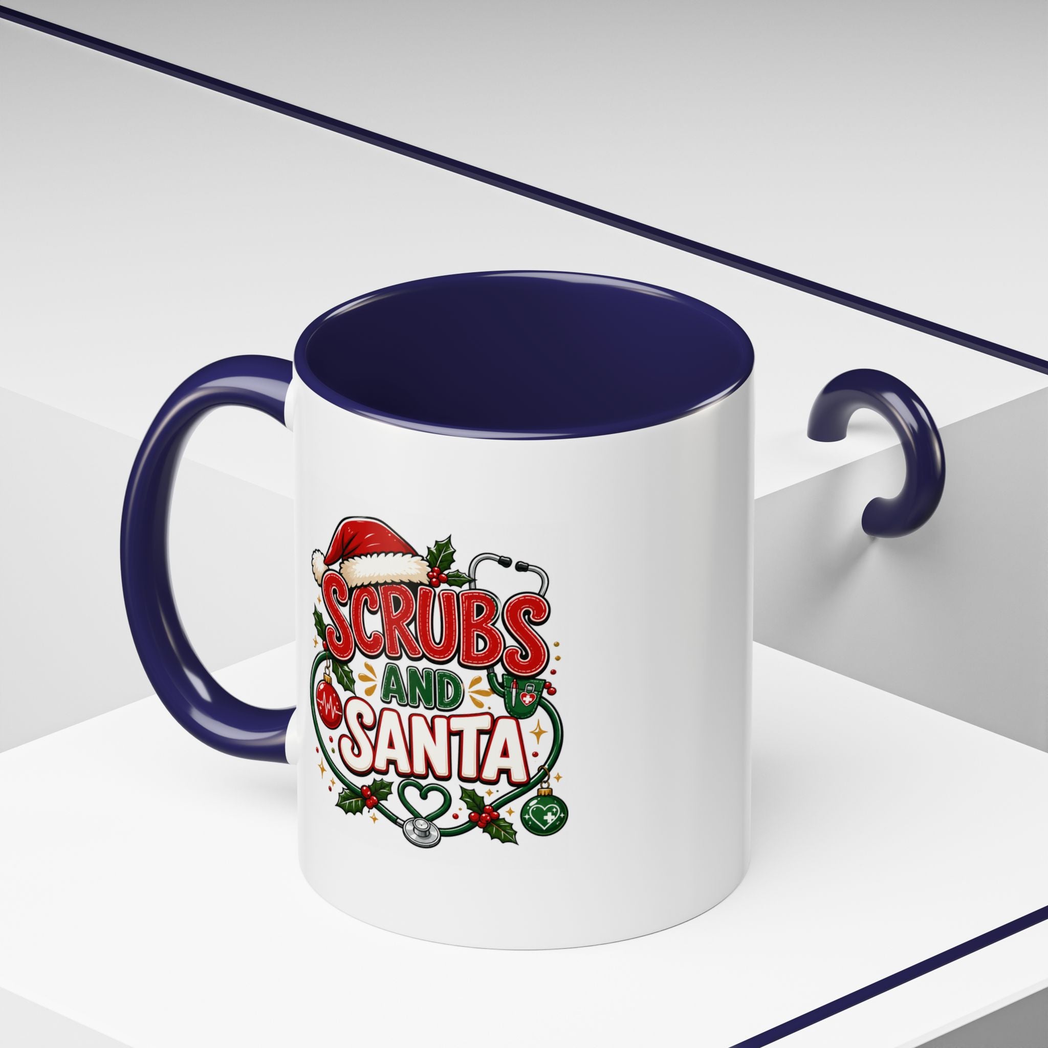 Scrubs and Santa Christmas Coffee Mug