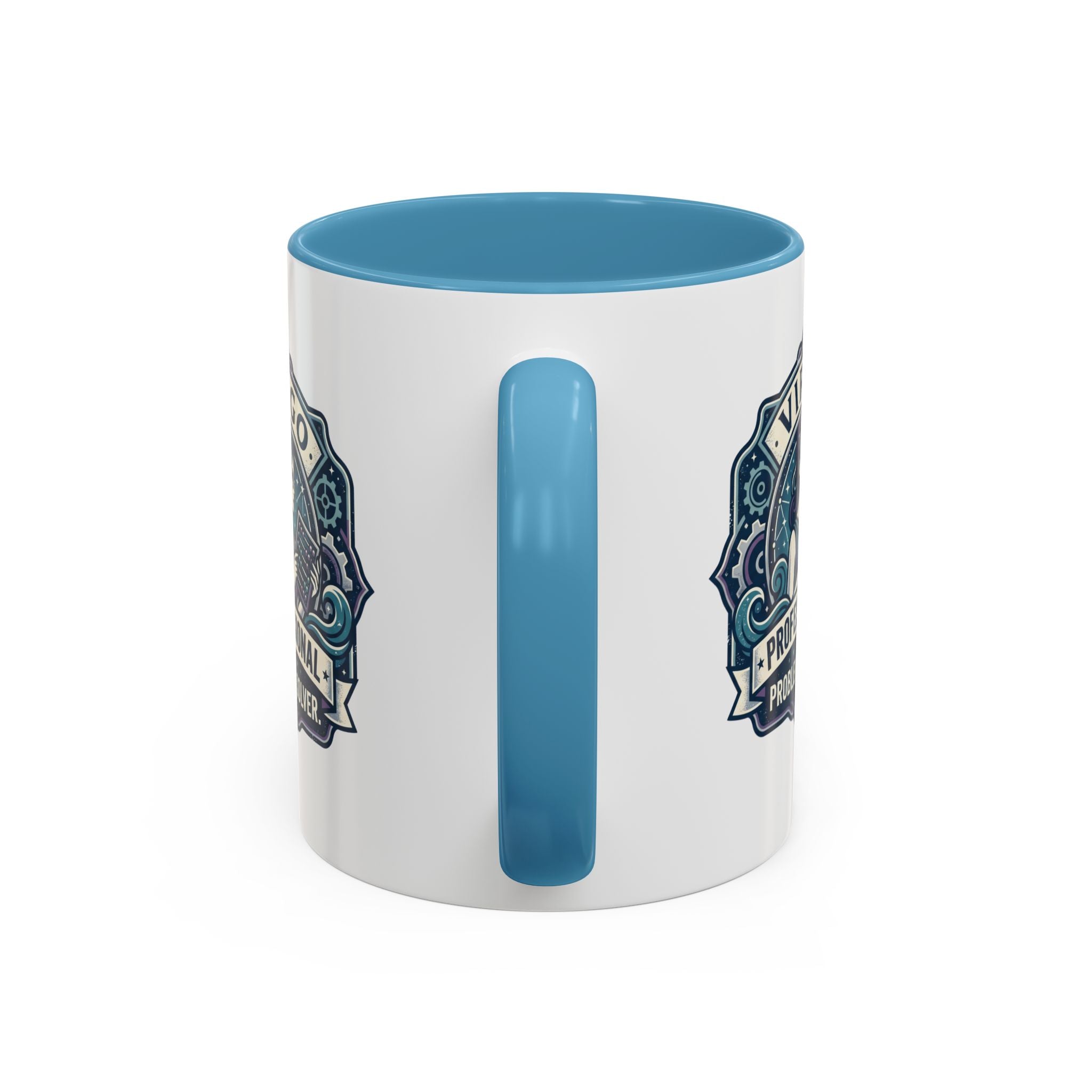 Virgo 'Professional Problem Solver' Accent Coffee Mug — Zodiac Astrology Gift