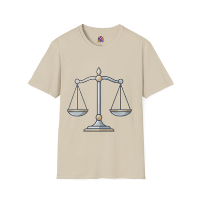 Libra Scales T-Shirt — Zodiac Balance Graphic Tee
