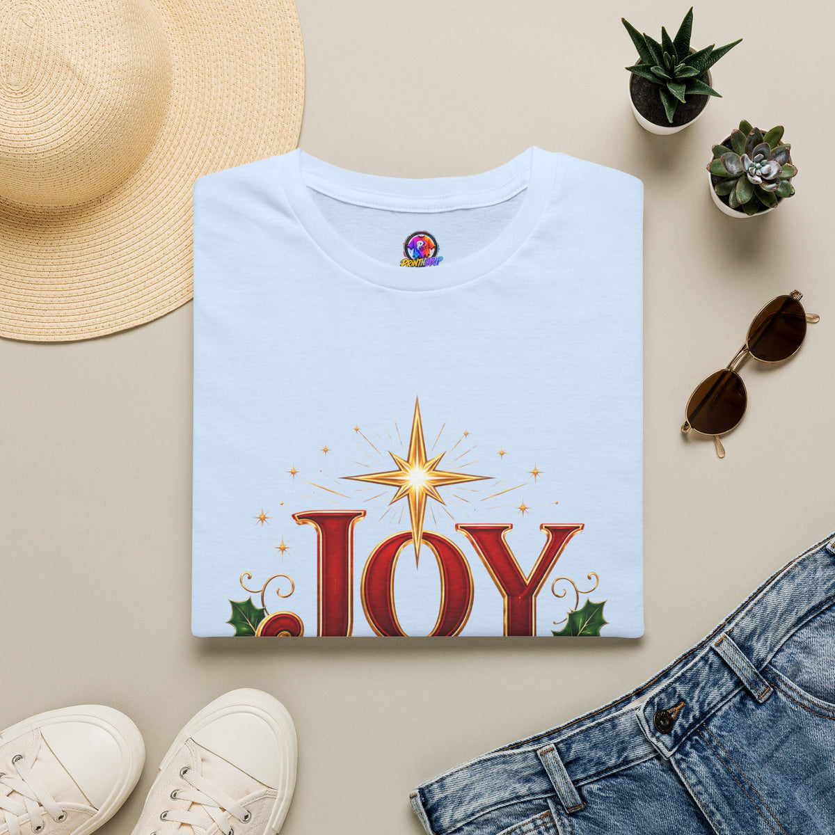 Joy to the World T-Shirt — Festive Christmas Holiday Tee