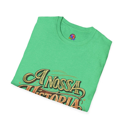 Portugal T-Shirt — "A Nossa História" Vintage Compass Graphic Tee