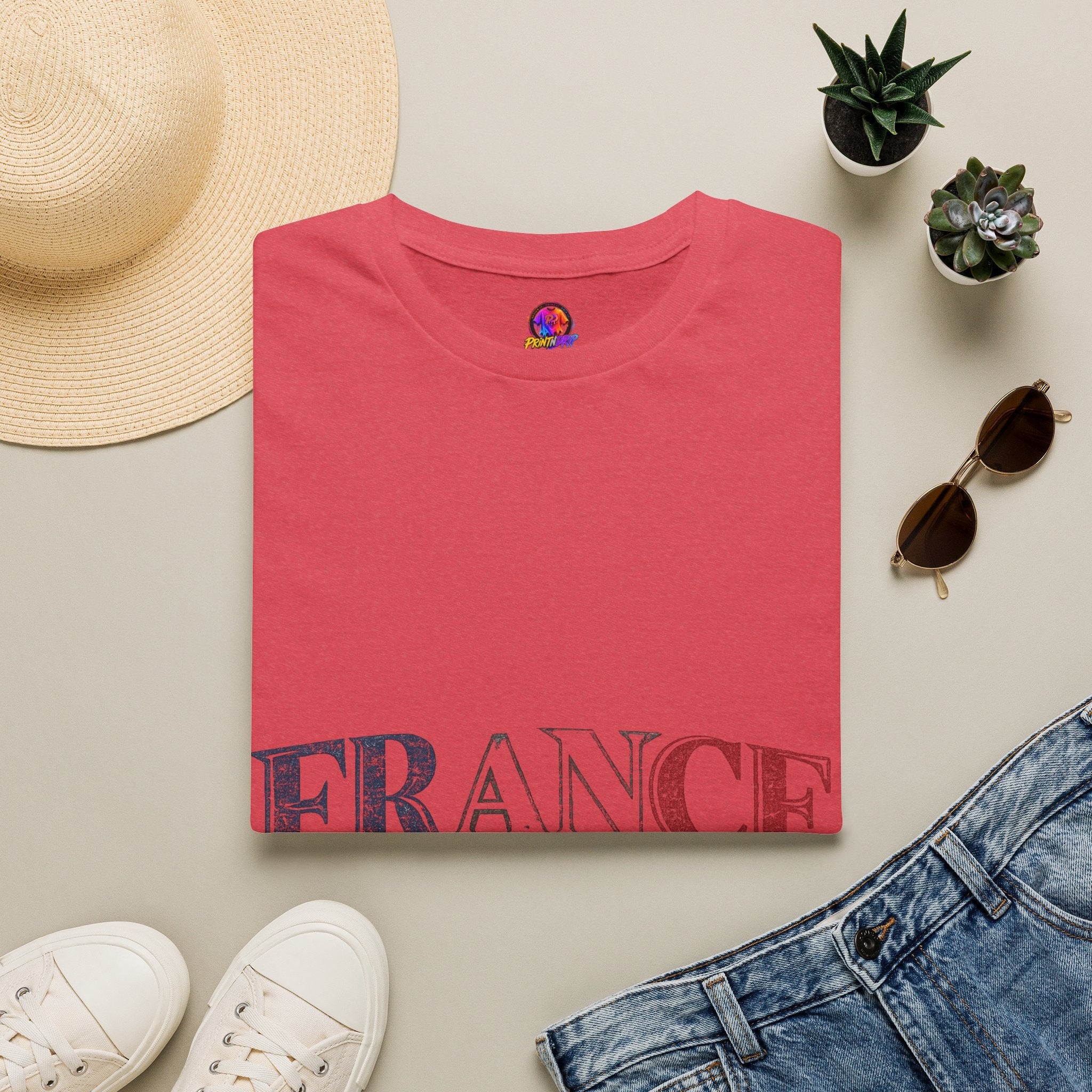 France Vintage Script T-Shirt
