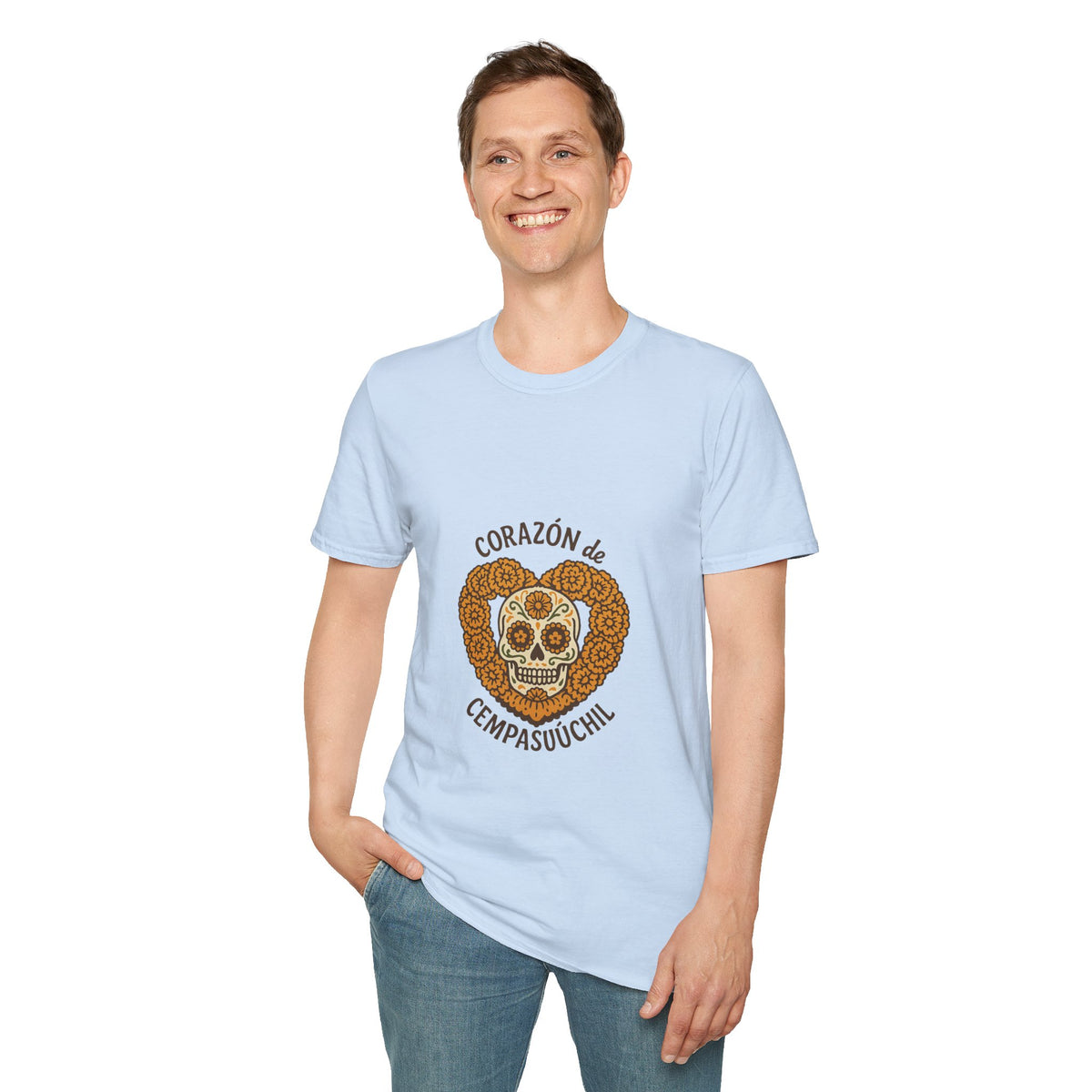 T-Shirt — Corazón de Champurrón Día de los Muertos Sugar Skull Tee - Trending Now - October 2026