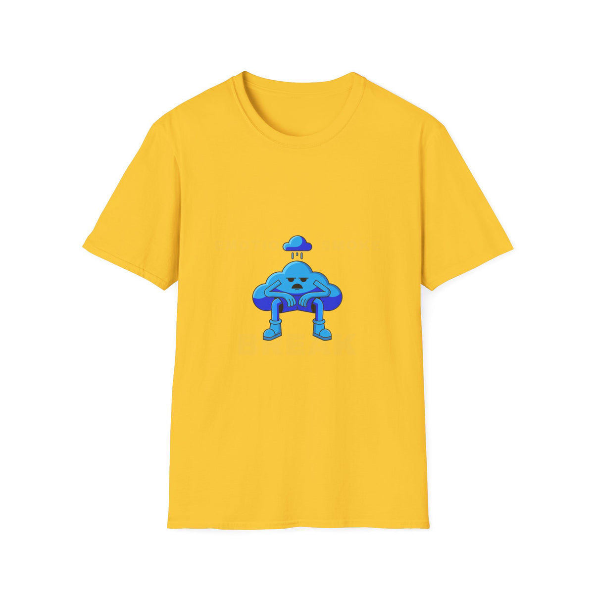 Sad Cloud Graphic T-Shirt — Cute Blue Cloud Illustration Tee - Trending Now - September 2026