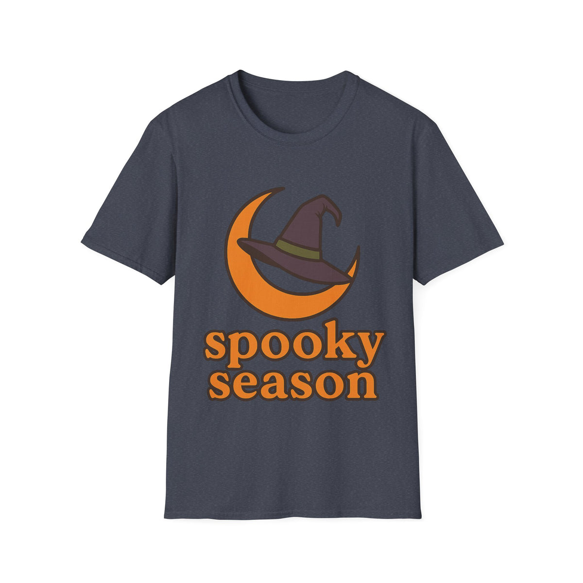 Spooky Season T-Shirt — Witch Hat & Moon Halloween Tee - Trending Now - August 2026
